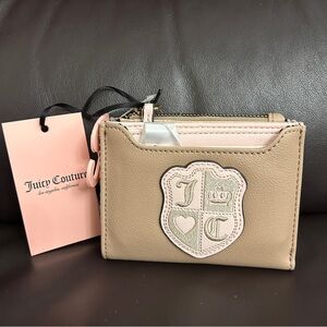 Juicy Couture Queen of Everything Bifold Beige Wallet NWT